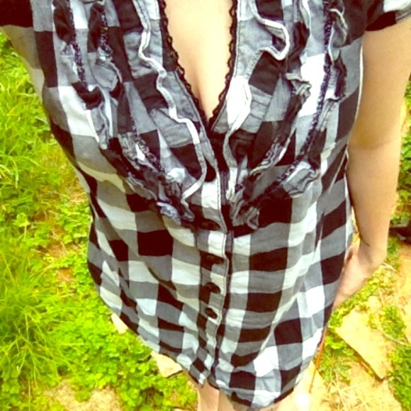 Cute button up plaid dress