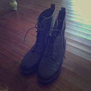 Brown Combat Boots
