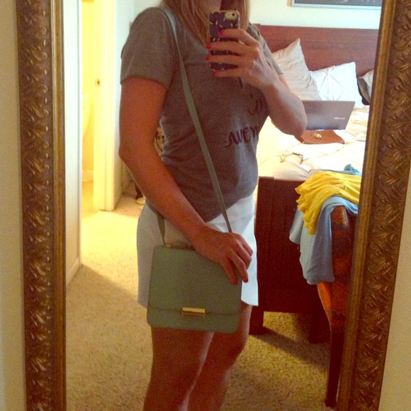 Robins egg blue crossbody purse Forever 21