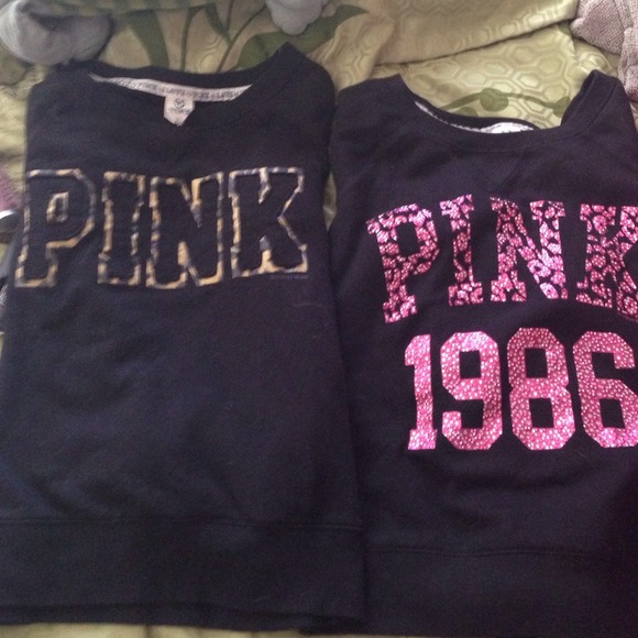 Victoria Secret Cheetah Print Crews BLACK CREW💜