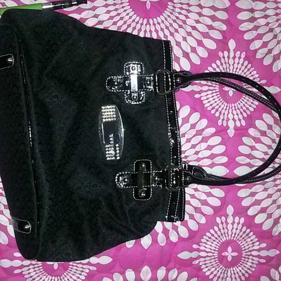 Guess purse with bling G cheaper on ♏ercari