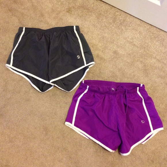 Aerie Purple and gray running shorts