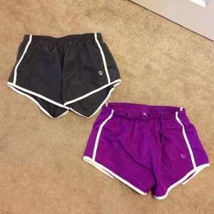 Aerie Purple and gray running shorts