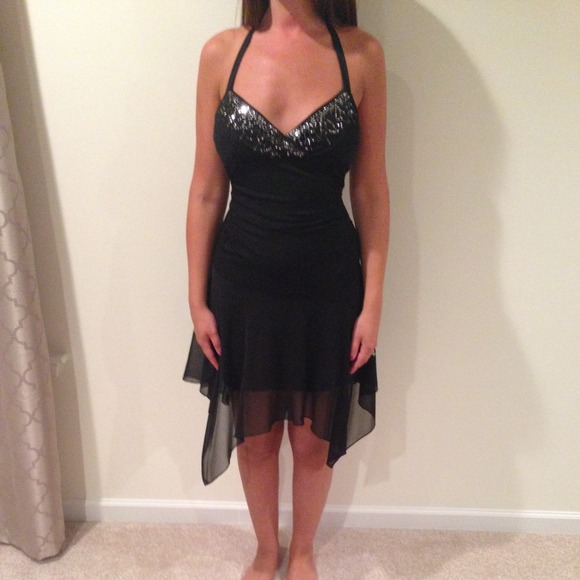 Black cocktail dress