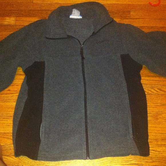 Grey/ black Columbia fleece jacket
