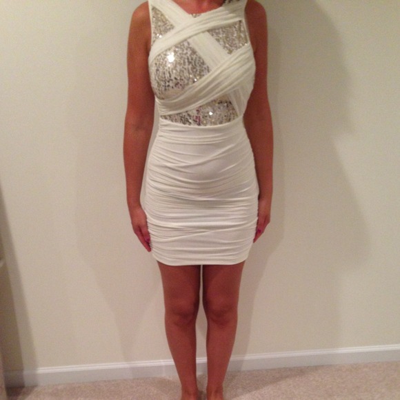 Gold and ivory dress
