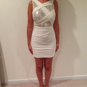 Gold and ivory dress