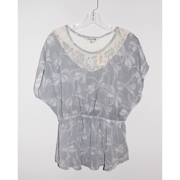 Sheer Floral Top