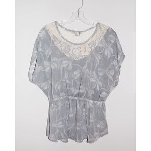 Sheer Floral Top
