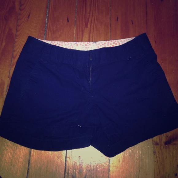 JCrew navy blue chino shorts size 0 and 2