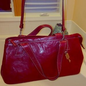 Sale! Red leather purse