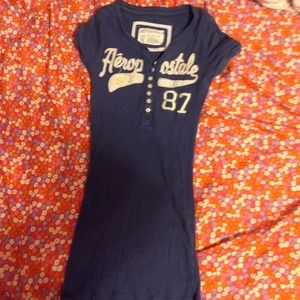 💗AEROPOSTALE BUTTON STRETCH TSHIRT💗