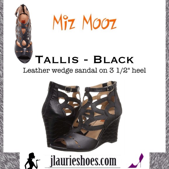 Tallis black wedge sandal