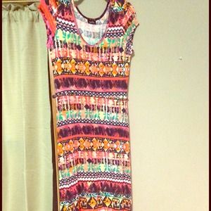 Tribal maxi dress