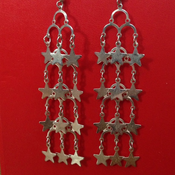 BUY 1 get 2 FREE! 🎁Dangling Silver Stars Earrings