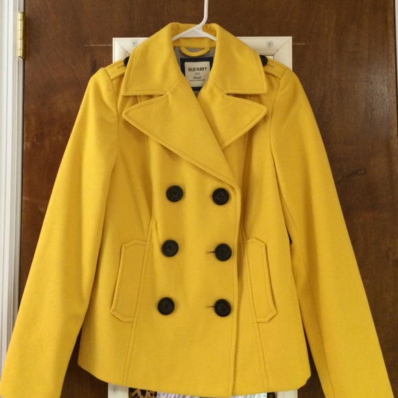 Old Navy Outerwear - Yellow Peacoat