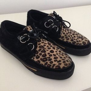 Cheetah print creepers Clearance