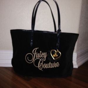 Juicy couture velour handbag