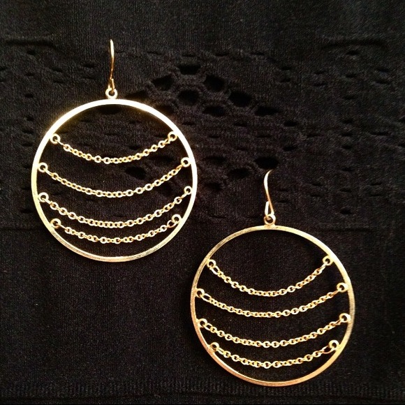 BUY 1 get 2 FREE! 🎁Gold Chain Hoop Earrings