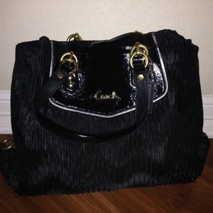 Black coach handbag