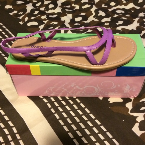 cute purple sandals
