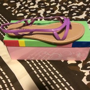 cute purple sandals
