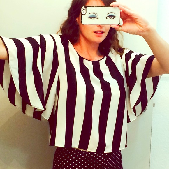 Black & White striped top