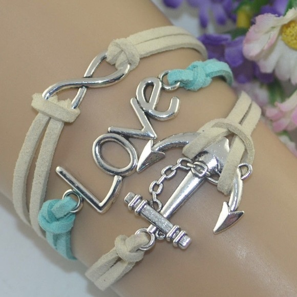 💜 BEST PRICE Infinity Love Bracelet in turquoise.
