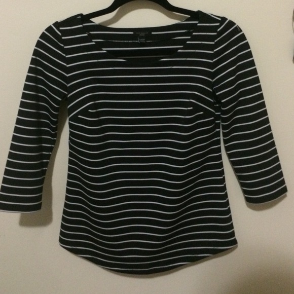 Ann Taylor 3/4 sleeve stripe blouse - Picture 1 of 3