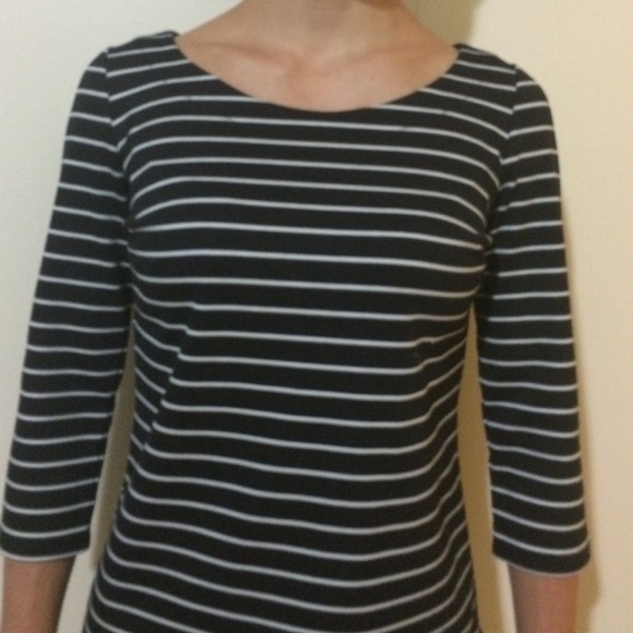 Ann Taylor 3/4 sleeve stripe blouse - Picture 3 of 3