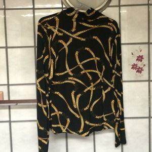 Zara; Long sleeve Versace style inspired shirt