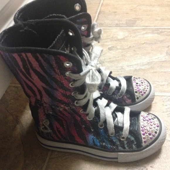 Girls 11.5 Hi-Top Light-up Sketchers!