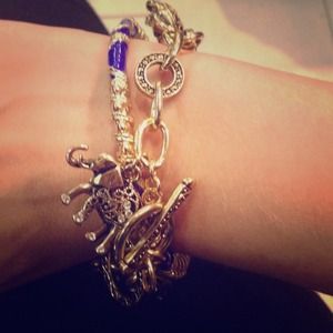 India inspired bracelet w/ elephant charms