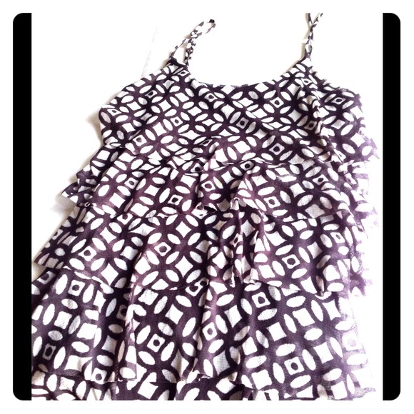 Weston Wear from Anthro mesh print top XS