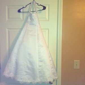 White girls junior bride wedding dress size 5