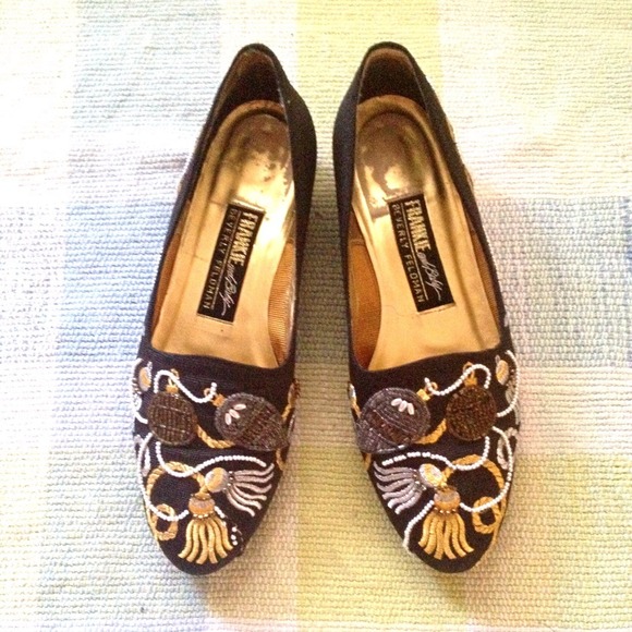 Beverly Feldman Shoes - Beverly Feldman Vintage Embroidered Beaded Loafers