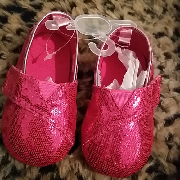 Sparkly Pink Baby Flats