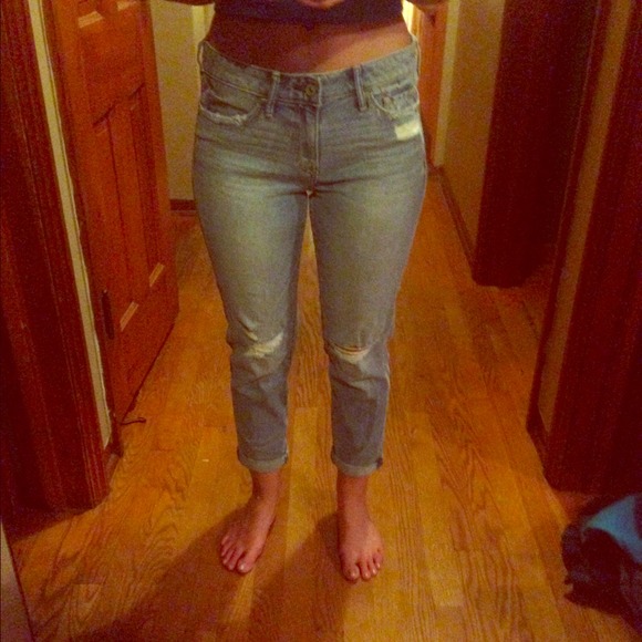 High waisted bf jeans from Abercrombie & Fitch