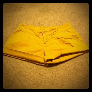 Mustard shorts