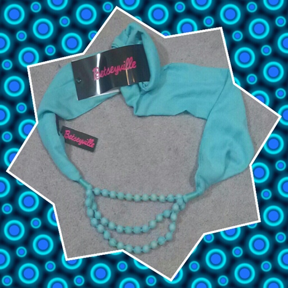 Betsey Johnson Accessories - Sale!!! B.Johnson built in Necklace Infinity Scarf