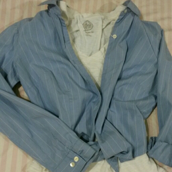 💖REDUCED💖Beach Button down cotton crop top