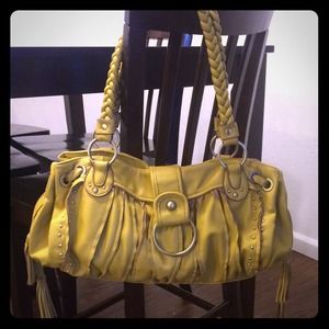 Yellow shoulder bag