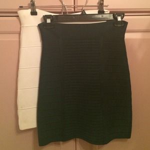 WHITE bandage skirt
