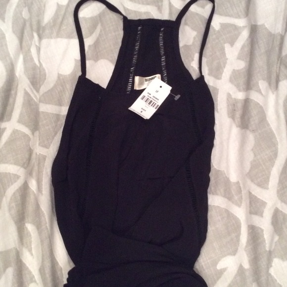Lf black dress with stitching detail