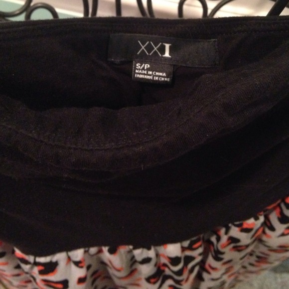 Cheetah Print XXI Strapless Dress - Picture 2 of 4