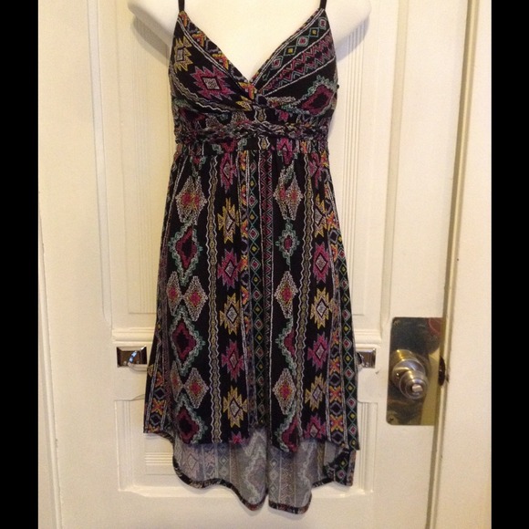 Hi - low colorful dress