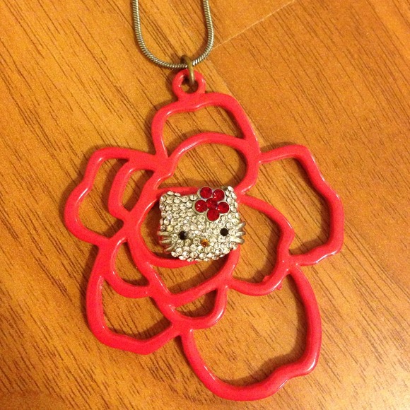 Hello Kitty Jewelry Hello Kitty Rose Necklace Poshmark