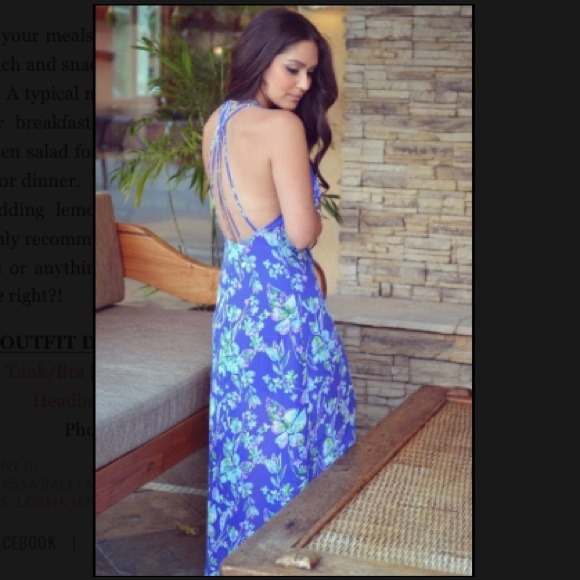 SOLD Blue floral maxi