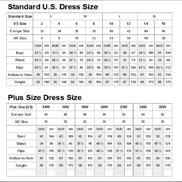 Us Standard Dress Size Chart 15 Moments To Remember From Us Standard 
