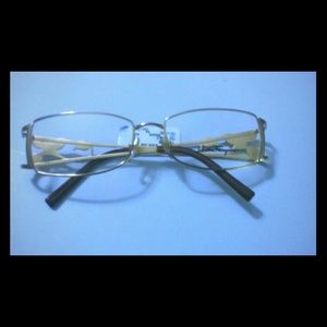 Gold and crystal Salvatore Ferragamo frames